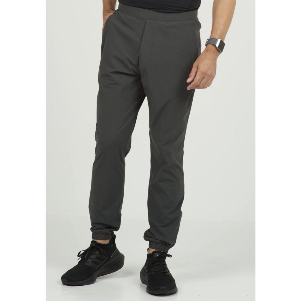 NWT IBKUL Solid Joggers Charcoal Pants Men XXL